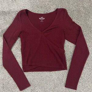 SOLD Red Hollister Long Sleeve Shirt